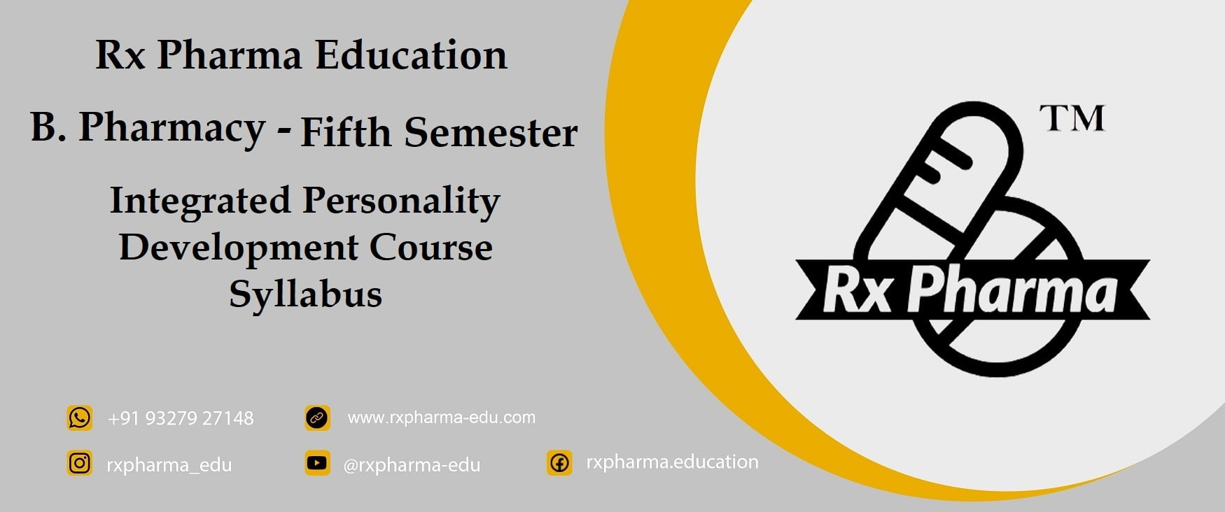 Integrated Personality Development Course Syllabus Banner