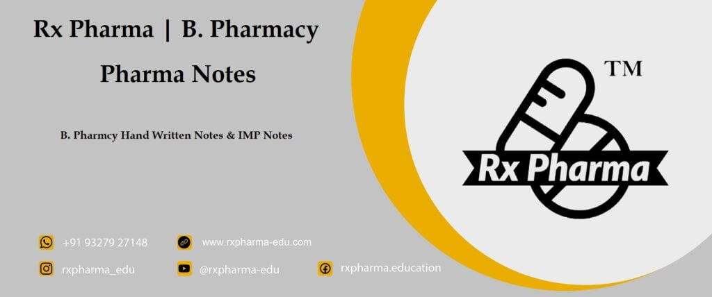 Rx Pharma Notes B. Pharmacy Banner