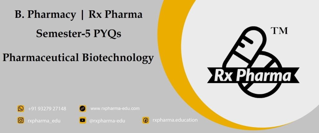 Pharmaceutical Biotechnology PYQs Banner