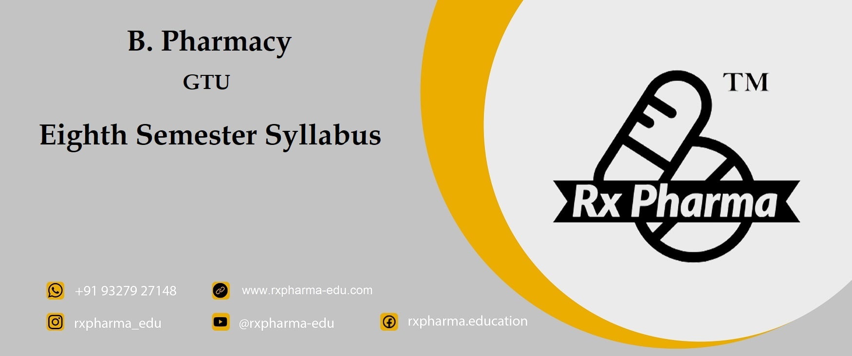Semester-8 Syllabus – Rx Pharma Education