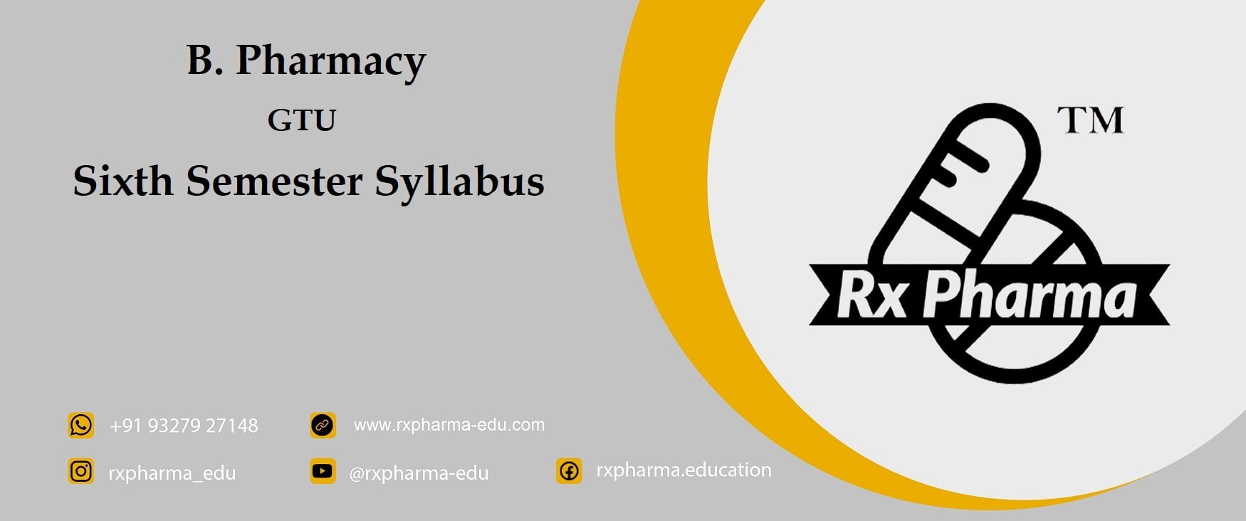 Semester-6 Syllabus – Rx Pharma Education