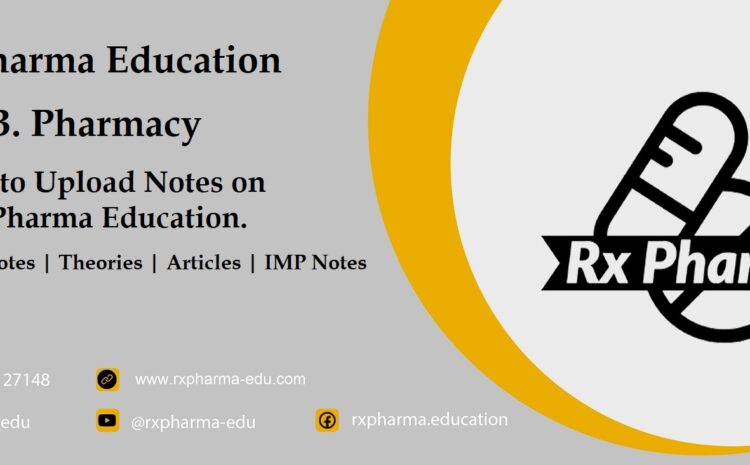  How to Upload Notes on Rx Pharma Education.